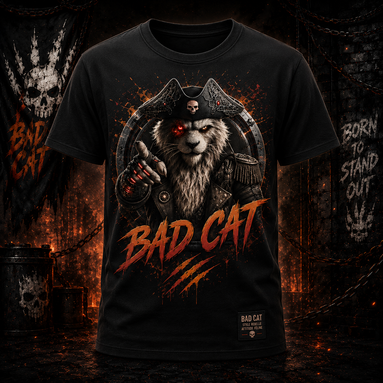 tee shirt Bad Cat