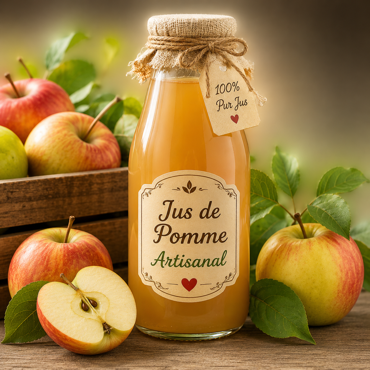 Jus de pomme artisanal