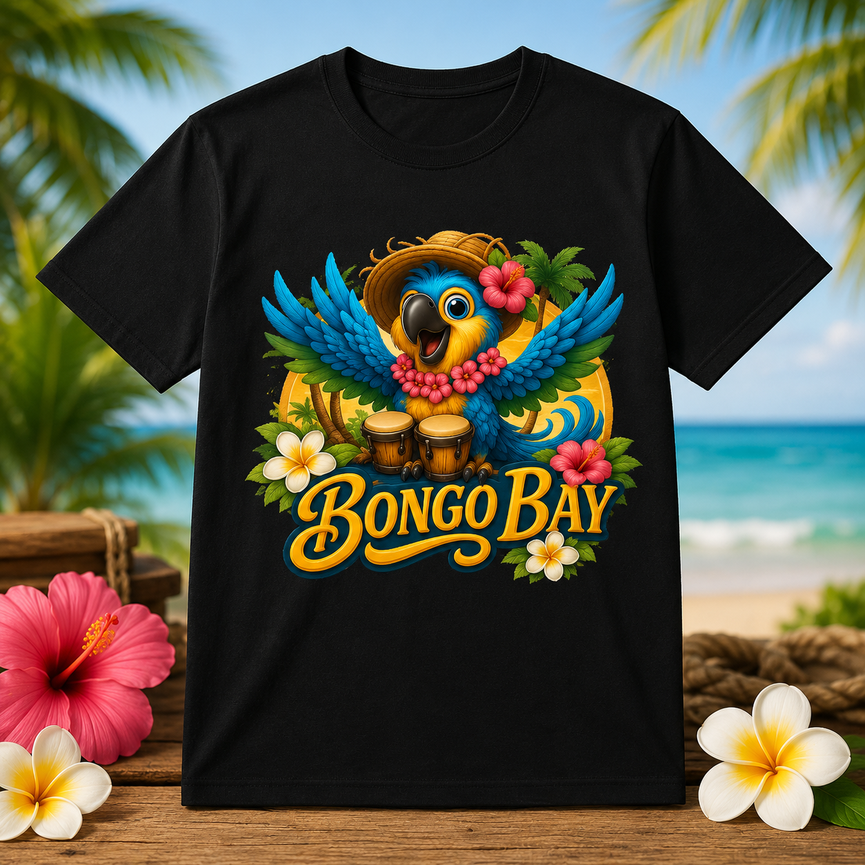 Tee shirt Bongo Bay  COCO noir