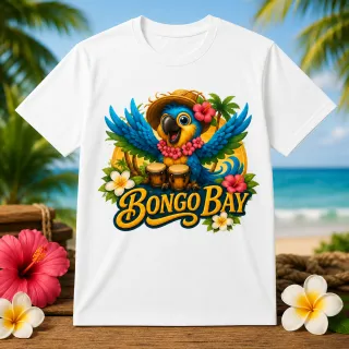 Tee shirt Bongo Bay COCO blanc