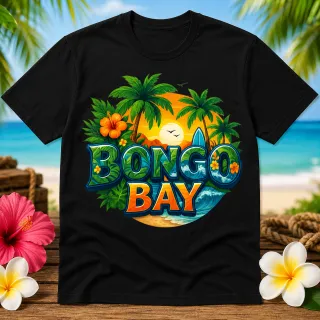 Tee shirt Bongo Bay BEACH noir