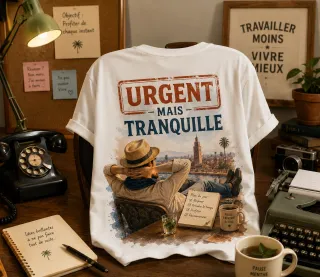tee shirt URGENT mais tranquille