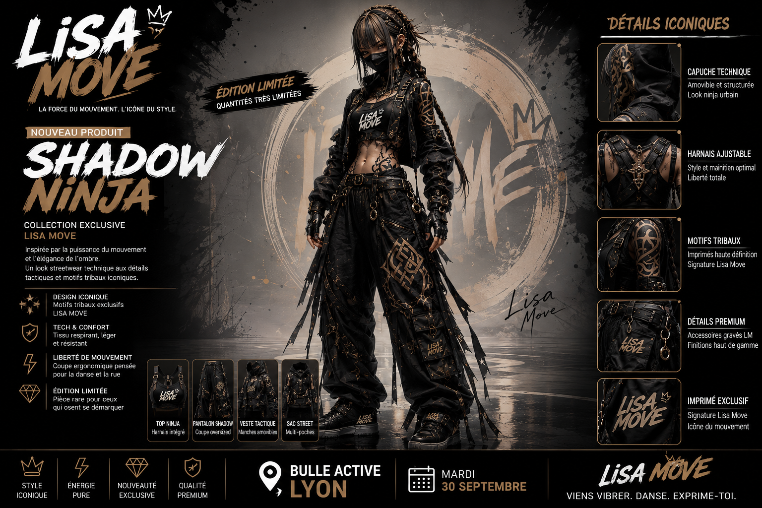 Tenue shadow ninja