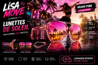 Lunettes de soleil Miami pink