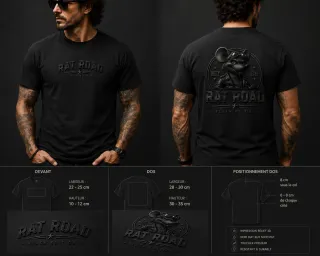 Tee shirt 12 noir mat