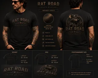 Tee shirt 13 bronze foncé