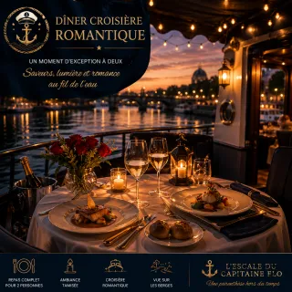 Diner croisière romantique