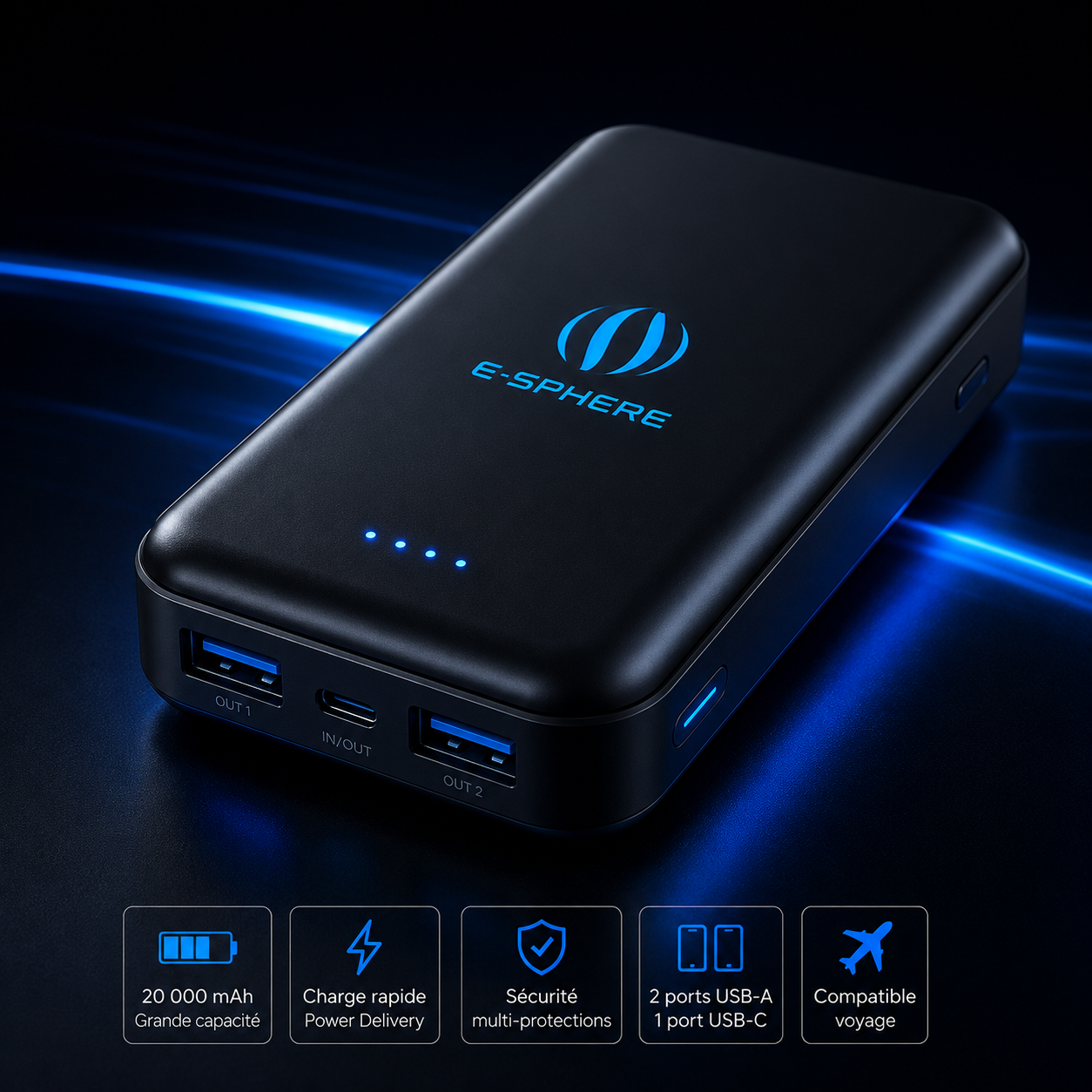 Batterie externe - 10,000 mAh